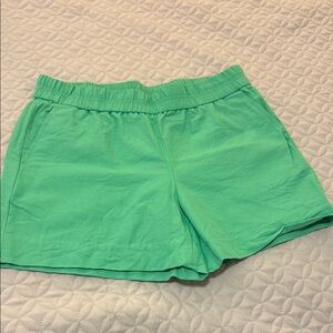J. Crew Athletic Shorts in Mint Green with Elastic Waistband
